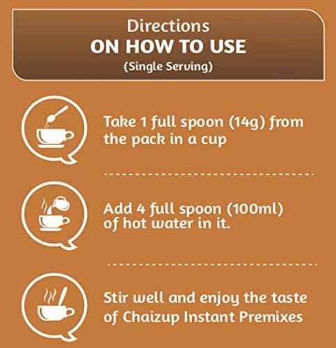 Chaizup Premium 1 Min Instant Ginger Tea Premix - 1kg Can | Ginger Flavours | Approx. 72 Servings | 1kg